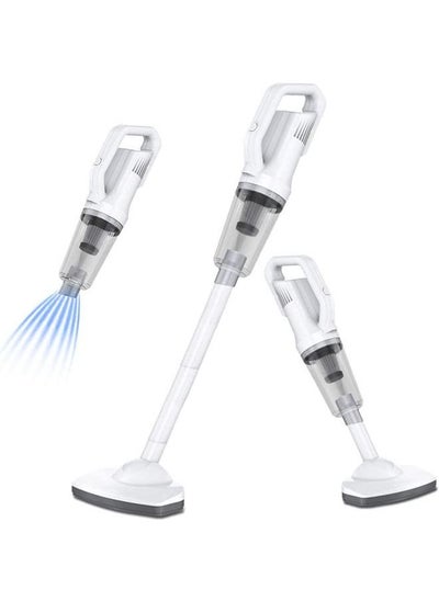 Buy Cordless Vacuum Cleaner, 120W/12000PA Powerful Suction Stick Vacuum with 30min Long Runtime Detachable Battery, 4 in 1 Lightweight Quiet Vacuum Cleaner Perfect for Hardwood Floor Pet Hair in Saudi Arabia