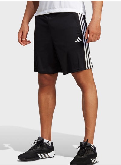 Buy Train Essentials Piqué 3-Stripes Training Shorts in Saudi Arabia