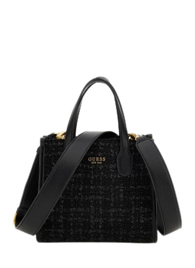 Buy Guess Silvana Tweed Mini Tote Bag in Saudi Arabia