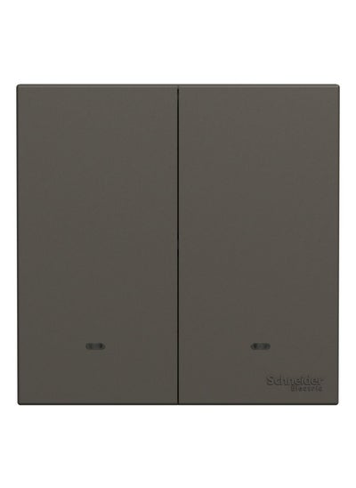 اشتري Schneider Electric Avataron C Switch With Fluorescent Locator E8732L2F_DG, 2 Gang, 16Ax Dark Grey 250 V 2 Way في الامارات