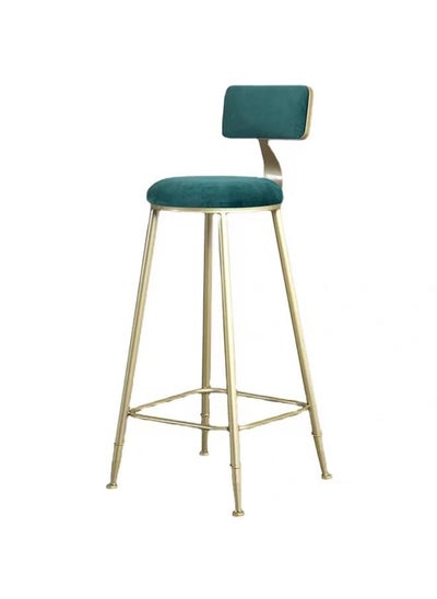 Buy Bar Stools Round Counter Height Bar Chairs with Footrest High Chair Stools with Sturdy Steel Frame for Dining Room, Kitchen, Party in Saudi Arabia