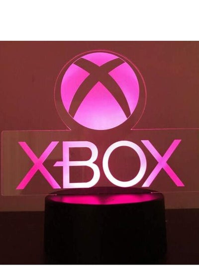 Buy Xbox Gamer Games Logo 3D Acrylic LED 7 or 16 Colour Multicolor Night Light Table Lamp Gift in UAE