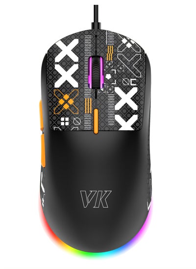 اشتري Wired gaming mouse RGB luminous lightweight gaming mouse protective sticker custom gaming mouse office business gaming integrated mouse desktop notebook USB wired mouse في الامارات