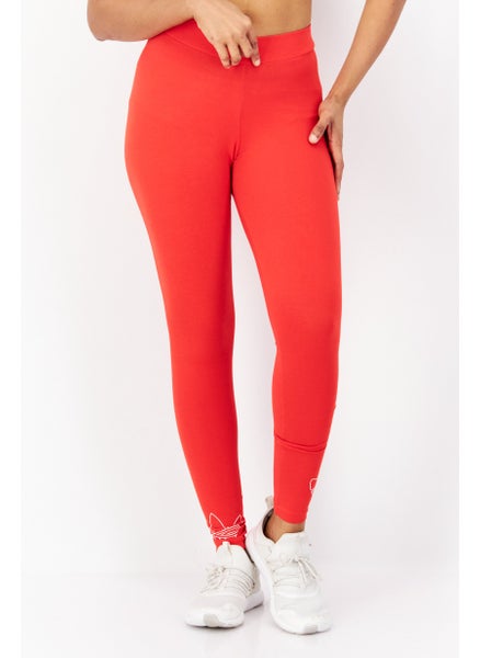 Buy Women Sportswear Fit Pull On Training Tight, Red in UAE