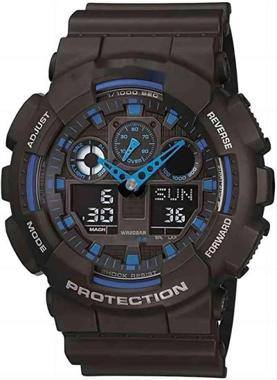 Buy CASIO Analog Digital Blue Dial Men's Watch - GA-100 in Saudi Arabia