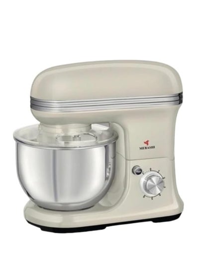 Buy MEBASHI 5L Stand Bowl Mixer, 1200W, 8 Speed Levels, Stainless Steel Bowl-ME-SBM1111 (White) in UAE