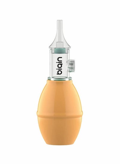 Buy Baby Nasal Aspirator Silicone Safe Hygienic Nose Snot Cleaner Suction Yellow in Saudi Arabia