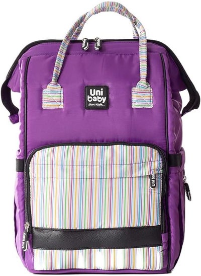 Buy Uni-Baby Striped Diaper Bag - Purple in Egypt