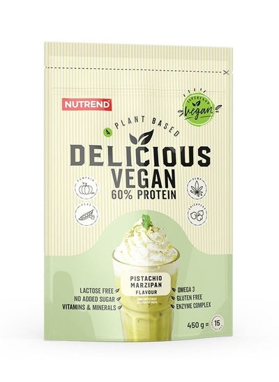 اشتري Delicious Vegan 60% Protein 450 G, Pistachio في الامارات