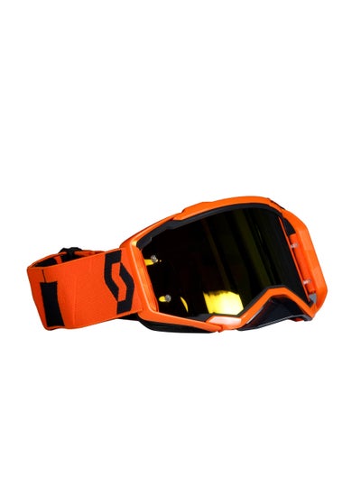 Buy Outdoor Motocross Goggles | Protective Goggle Orange Color in UAE