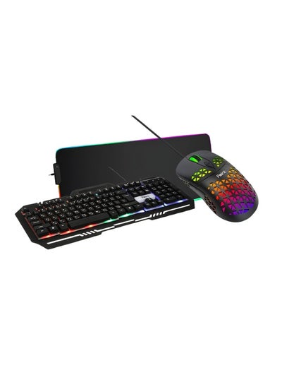 Buy point combo gaming rgb Mouse and Keyboard with Mouse Pad black in Egypt