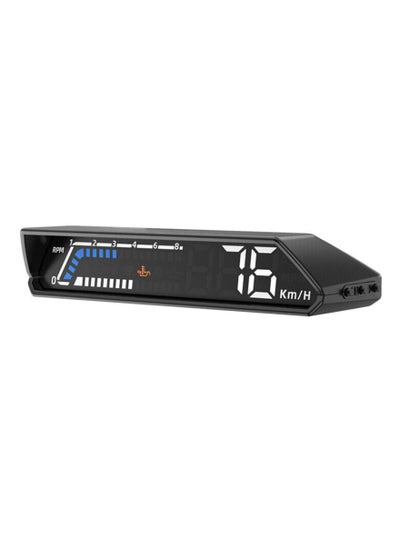 اشتري HUD Heads Up Display for Car, S100 HUD Head Up Display, OBD Multi Function Car Dashboard Monitor, Compatible for Oil Transmission Temperature Monitoring Alarm, Digital Speedometer في السعودية