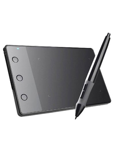 Buy Graphic Drawing Tablet With 4000LPI Rechargeable Pen Black in Saudi Arabia