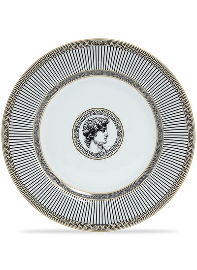 Buy Palladium Side Plate, White & Blue - 19 cm in UAE