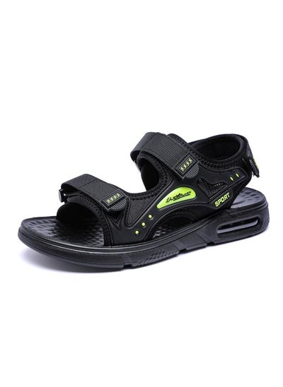 Buy Slippers Dual-use Outdoor Men's Open Toe Fashion Casual Non-slip Wear-resistant Beach Shoes Summer Sandals in Saudi Arabia