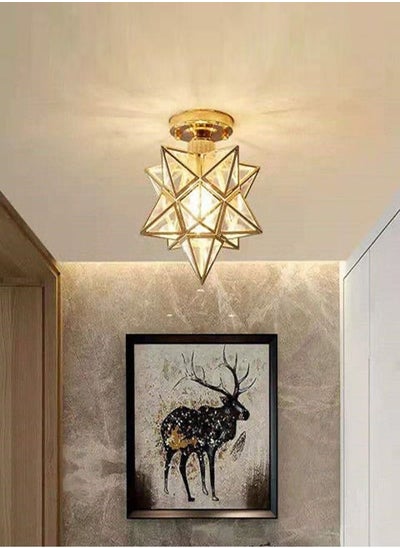 اشتري Modern Creative Iron Ceiling Lamp for Living Room Bedroom Balcony Ceiling Lighting Fixture في الامارات