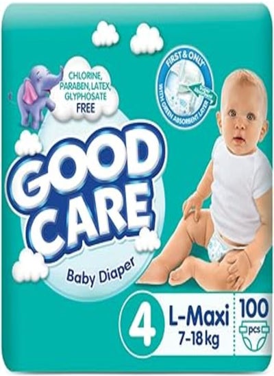 Buy Good Care Baby Diapers - Mega Pack - Maxi Size 4 - 100 Pieces in Egypt