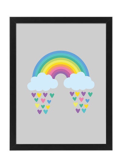 اشتري Rainbow Clouds Printed Poster Frame في مصر