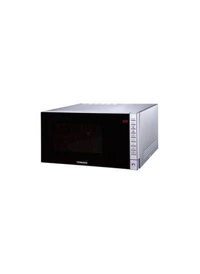 Buy TORNADO Microwave Grill 25 Liter 900 Watt 8 Menus Silver TMD-25GE-S in Egypt