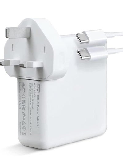 Buy 96W Type C Macbook Pro-Air Fast Replacement Charger, Power Adapter Compatible with Model Laptops, Tabs & Smartphones, Thunderbolt Charger with 2m Cable in Saudi Arabia