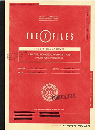 Buy The Xfiles The Official Archives Cryptids Biological Anomalies And Parapsychic Phenomena by Terry, Paul Hardcover in UAE