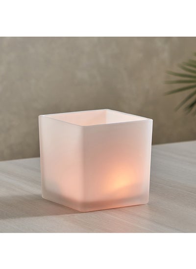 اشتري Adro Frosted Glass Tealight Candle Holder 12 x 12 x 12 cm في السعودية