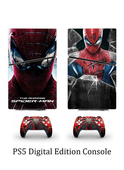 Buy PS5 Slim Digital Edition Console Sticker, Sony PS5 Slim Console Controller Skins Set, Skin Wrap Decal Sticker PS5 Slim Digital Edition Console, Protective Film Sticker for Spider-Man,  Vinyl Cover in Saudi Arabia