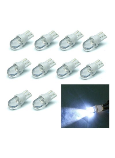 Buy 10Pcs T10 White 12V LED 194 168 158 5W 6500K Side Car Auto Wedge Dashboard Light in Saudi Arabia