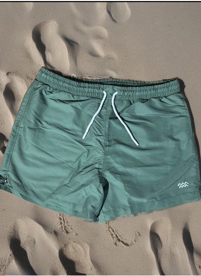 Buy Classic Polyster Waterproof Swimming Wear, Navy Green . in Egypt