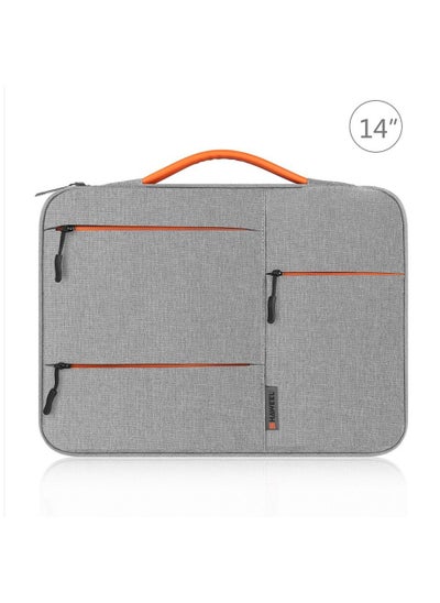 Buy 14-Inch Sleeve Case Zipper Laptop Handbag(Grey) in Saudi Arabia