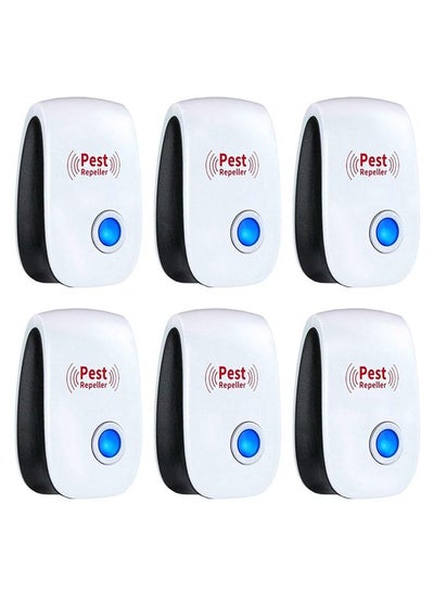 اشتري 6 Pack Electronic Ultrasonic Pest Repellent Eliminate spiders ants and mice في السعودية