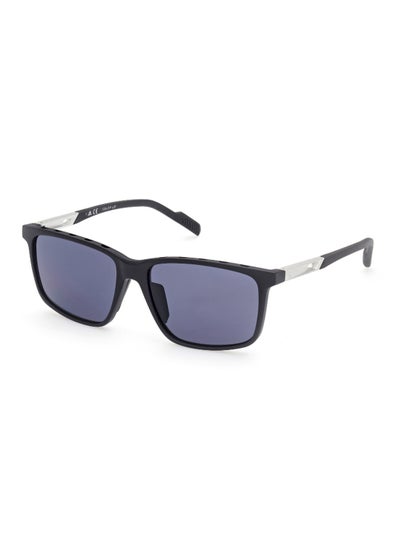 اشتري Men's UV Protection Navigator Shape Plastic Sunglasses SP005002A57 - Lens Size: 57 Mm - Matte Black في السعودية