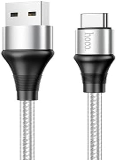 Buy Hoco X50 - Excellent Charging And Data Transmittion Cable (3A - 1M), USB-A To USB-C Plug, Compatible With Samsung Huawei Xiaomi Oppo - Grey in Egypt