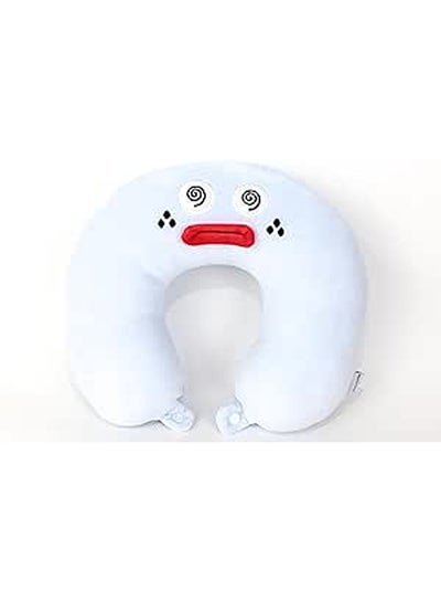Buy Comfy Kids dizzy Eyes Neck Support Soft Fiber Travel Neck Pillow U-Shape For Car, Travel, Office,Airplane and Gifts - Light Blue in Egypt
