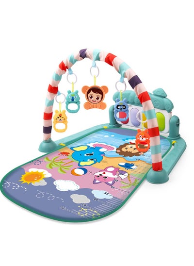 اشتري Baby Play Mat,Funny Play Piano Tummy Time Baby Activity Gym Mat with 5 Infant Learning Sensory Baby Toys, Music and Lights Boy & Girl Gifts for Newborn Baby 0 to 3 6 9 12 Months في السعودية