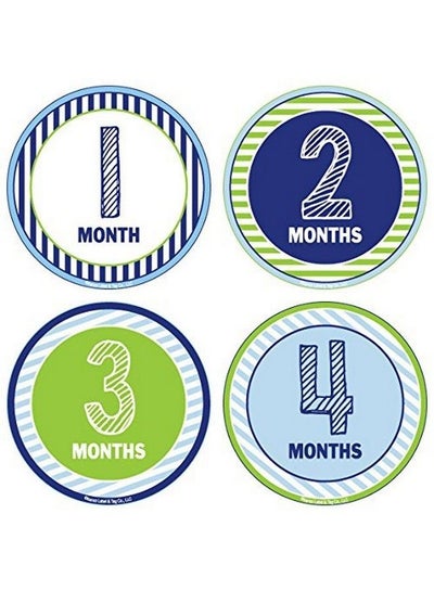اشتري 24 Pack Baby Month Stickers And Milestone Stickers By Kenco® Track Your Baby First Year Monthbymonth And Holidays! Boys And Girlsavailable في الامارات