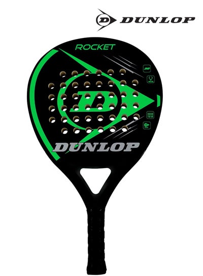 Buy Dunlop Rocket Padel Racket - Carbon Fiber Frame, Diamond-Shaped Head, and Ergonomic Handle for Beginner and Advanced Players in UAE