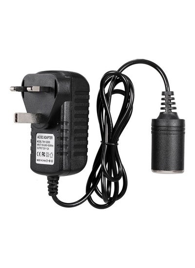 Buy 100-240V to 12V AC/DC Power Adapter 24W/2A Car Power Adapter AC-DC Power Adapter with Cigarette Lighter Socket for Car Vacuum and Other 12V Devices in UAE