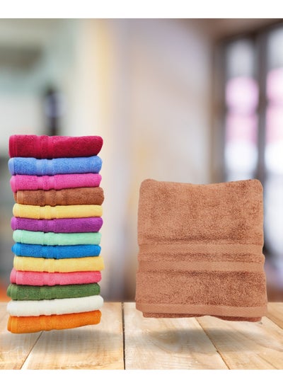 Buy 100% Cotton Towels Multicolor 50x100 cm in Egypt