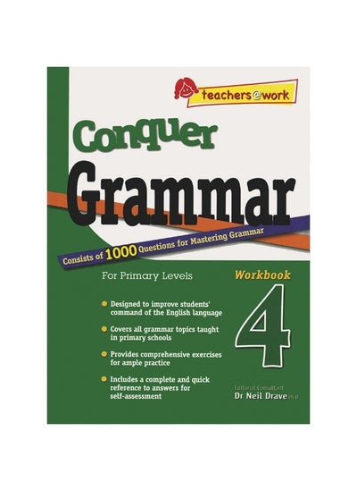 Buy SAP Conquer Grammar for Primary Levels Workbook 4 in UAE