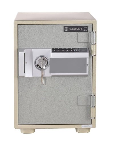 اشتري ESD101T Bumil Safe Anti-Burglar Fireproof Safe Box with a Removable Tray, Digital Keypad and Emergency Key Lock  (41.2 X30.7 X33.4CM 30Kgs) - Made in Korea في مصر