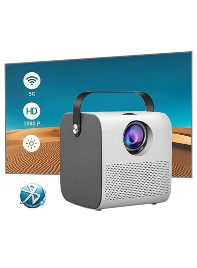Buy Portable Full HD Supported 1080P Wifi Bluetooth Mobile Phone Co Screen Home Projector in Saudi Arabia