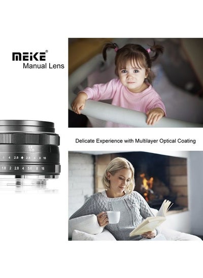 Buy 25mm F1.8 APS-C Large Aperture Wide Angle Lens Manual Focus Lens Compatible with Sony E Mount Mirrorless Cameras NEX 3 3N 5 NEX 5T NEX 5R NEX 6 7 A6400 A5000 A5100 A6000 A6100 A6300 A6500 A6600 in UAE