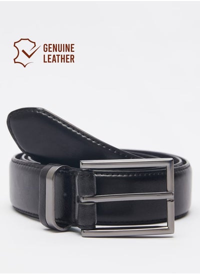 اشتري Men's Solid Belt with Pin Buckle Closure في السعودية