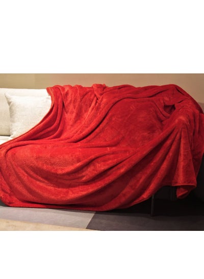 Buy High Warmness Blanket - 200x220 Cm -  Red in Egypt