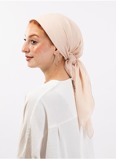 Buy Square plain Crepe Chiffon Light Rose For Women in Egypt