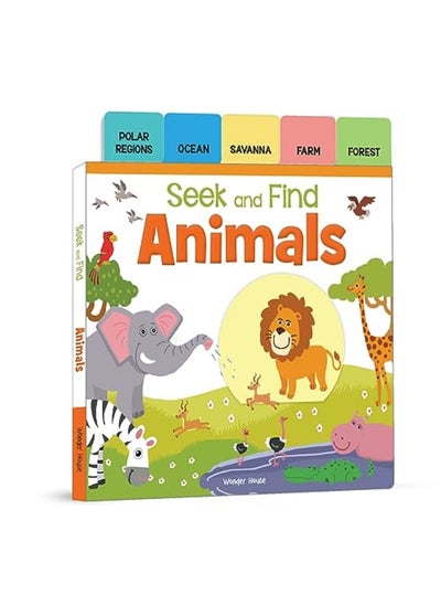 Buy Seek And Find - Animals : Early Learning Board Books With Tabs in UAE