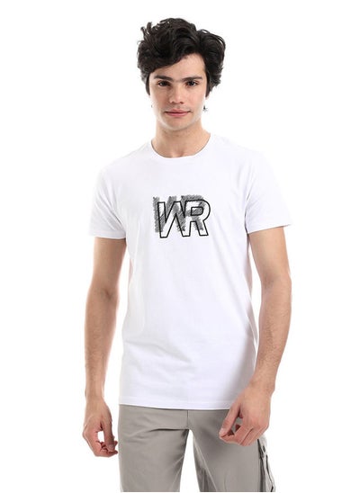 Buy White Rabbit Black Stitched WR Over White Slip On in Egypt