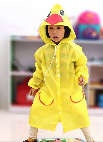 Buy Children's raincoats Cartoon Kids Rain Jacket Boys Girls Hooded Rain Poncho Outdoors Kids Transparent Raincoat Student Rain Suit Waterproof Durable Windbreaker (Yellow Duck) in UAE