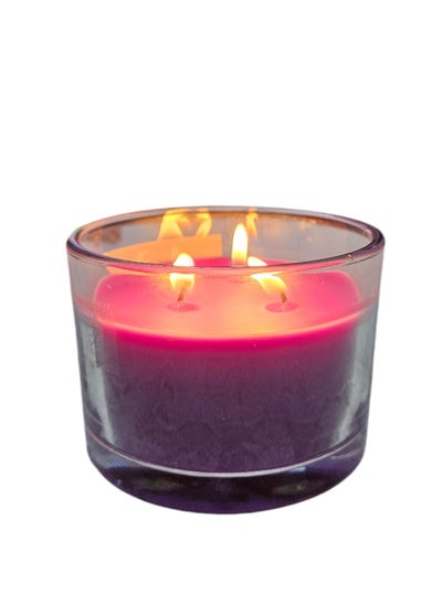 Buy A Cup Of Luxurious 3 Wick Wax With The Scent Of Violet Flowers in Saudi Arabia